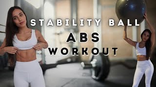 10 MINUTE AB WORKOUT with a stability ball [upl. by Bink]