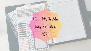 Plan With Me July 8th14th  Erin Condren Plan With Me  Erin Condren Weekly Overview Plan With Me [upl. by Bibby]