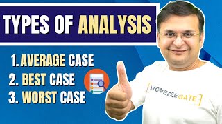 Types of Analysis of Algorithm  Average Best and Worst case Analysis of Algorithm  Time Complexity [upl. by Pliner734]