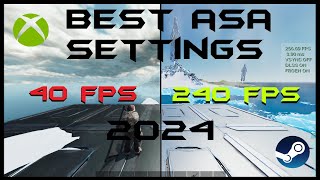 Best Ark Survival Ascended Settings 2024 max FPS [upl. by Macnair]