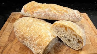 Ciabatta Bread made easy at home [upl. by Pacien449]