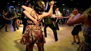 Midwest Lindyfest 2013  Social Lindy Hop  Ryan Calloway amp Ann Mony [upl. by Yvor258]