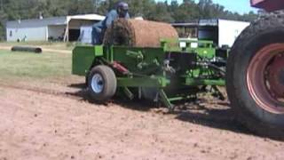 Sod to Sprigs Sprigging apparatus SprigMaster II 7 Row [upl. by Enoob569]