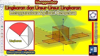 Cara Mudah Membuat Lingkaran luas juring lingkaran tembereng lingkaran [upl. by Iy830]