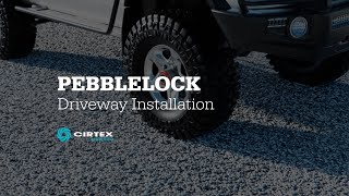 PebbleLock  Driveway Paving  Easy Install Guide [upl. by Kirad]