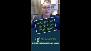 What Info To Collect From DSM Leads [upl. by Fern]