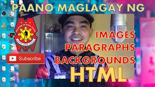 PAANO MAGLAGAY NG IMAGEBACKGROUND SA HTML Using NOTEPAD  HTML 2020 [upl. by Aronel]