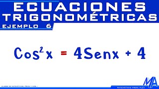 Ecuaciones trigonométricas  Ejemplo 6 [upl. by Tu132]