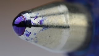 How A Ballpoint Pen Works Close Up [upl. by Notelrac]