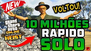 SOLO COMO FICAR RICO NO GTA 5 ONLINE ✅REPETIR CAYO PERICO SEM PRELIMINARES ✅GTAV SOLO MONEY GLITCH [upl. by Sisely119]