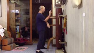 木人椿 wooden dummy 文劍華詠春拳會 Alex Man Ving Tsun Kung Fu Club [upl. by Kinata538]