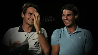 Rafael Nadal and Roger Federer LAUGHING for 1 Hour [upl. by Erlin]