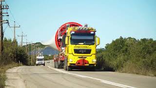 Installing the largest and most powerful wind turbines in Greece  Rokani wind park [upl. by Naffets]