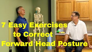 7 Easy Exercises to Correct Head Forward Posture [upl. by Eciralc685]