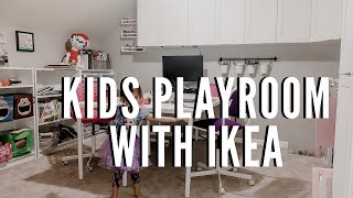 Ikea Playroom Tour and Makeover  Billy Sektion and Alex Cabinets [upl. by Seravart16]