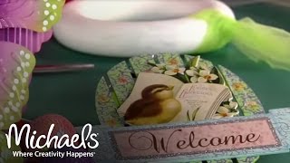 Easter Tulle Wreath  Easter Projects amp Decor  Michaels [upl. by Wakerly]