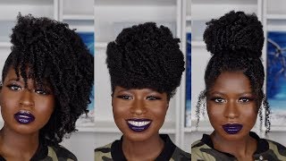 3 STYLES FOR TYPE 4 HAIR YOU CAN WEAR FOR THANKSGIVING ft African Pride [upl. by Aticnemrac118]