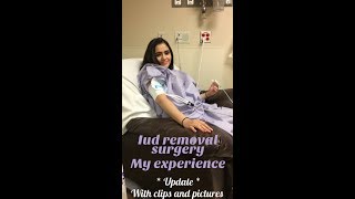 Iud removal surgery my experience update with clips and pictures [upl. by Simmons741]