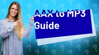 How to convert AAX to MP3 for free [upl. by Rani]