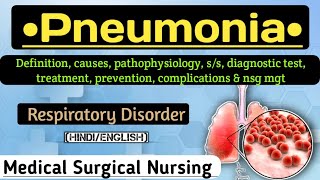 Pneumonia  Respiratory disease  Lecture in Hindi pneumonia nursingcriteria [upl. by Horst680]