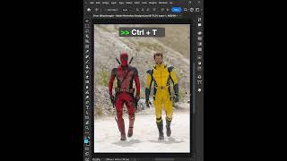 How to reduce character hight shorts photoshop deadpool [upl. by Etnaed]