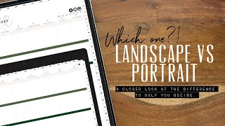 🤩 Landscape or Portrait Helping you decide on which planner How to digital plan in 2024 [upl. by Eiffub876]