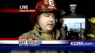 Fire Damages East Nicolaus High School [upl. by Jarnagin732]