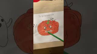 Dessin Halloween drawing dessin art halloween citrouille fantom [upl. by Nykal]