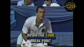 Montreal 1989 Semifinal Ivan Lendl Vs Andre Agassi [upl. by Enimassej]