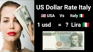 Italy Currency  Dollar Rate in Italian Lira  Italy currency to us Dollar italy money [upl. by Elvyn]