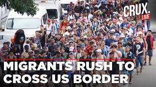 Trump Latest News Live  Migrants From South Mexico Rush Towards US Border  US Election 2024 Live [upl. by Akkire]