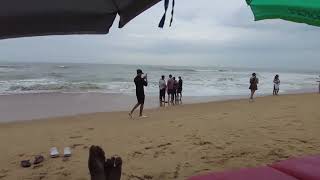 Candolim Beach  Rain 🌧️🏝️🏖️ nature love beach travel photography [upl. by Packston]