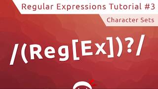 Regular Expressions RegEx Tutorial 3  Character Sets [upl. by Augusta620]