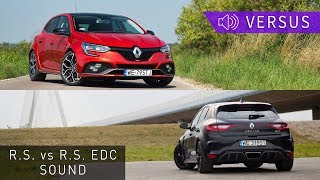 Renault Megane RS 2018 sound comparison  manual vs EDC  Project Automotive [upl. by Adian416]