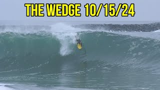 The Wedge Insane Footage from October 15th 2024 RAW FOOTAGE [upl. by Ardnama673]