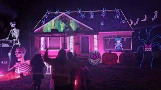 Bostwick Family Lightshow Halloween edition 20241 [upl. by Adlen]