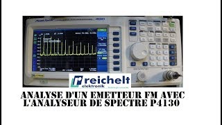 Cyrob Analyse dun émetteur avec lanalyseur de spectre PEAKTECH 4130 de Reichelt [upl. by Yelahs]