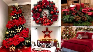 100 CHRISTMAS DECORATIONS IDEAS 2024  RED CHRISTMAS DECOR IDEAS  CHRISTMAS TRENDS 2024 [upl. by Osrick749]