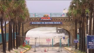 Coquina Arch repairs underway in Daytona Beach [upl. by Alvita]