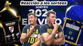 Sorteo Sudamericana y Libertadores Reacción del Bostero [upl. by Nichol]