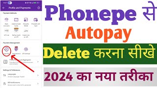 How to Disable Autopay in phonepe  phonepe से Autopay कैसे हटाए [upl. by Brodie610]