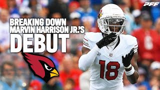 Breaking Down Marvin Harrison Jrs Week 1 Performance  PFF [upl. by Erek48]