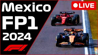 🔴F1 LIVE  Mexico GP FP1  Commentary  Live Timing [upl. by Ahtaela]