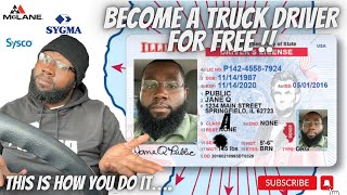 How to get your CDL License for FREE in 2024 [upl. by Farrington]