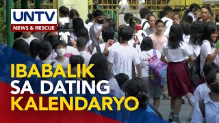 Pasok sa mga paaralan posibleng ibalik sa June to March period sa School Year 20252026 – DepEd [upl. by Niu]