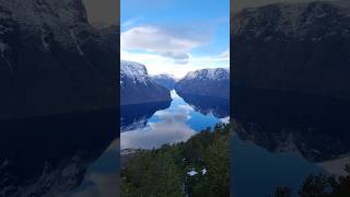 Majestic fjord in Norway and big mountain freeride skiing above stegastein [upl. by Netfa381]