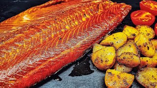 HOT Smoked SALMON with Teriyaki Glaze [upl. by Rebane]