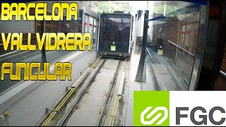 Barcelonas Vallvidrera Funicular Full route and back [upl. by Anamuj252]