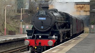 West coast railways  black 5 44871  Stratford flyer passing spring road [upl. by Aiym]