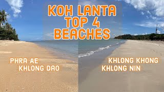 Top 4 Beaches on Koh Lanta Thailand [upl. by Annaira]